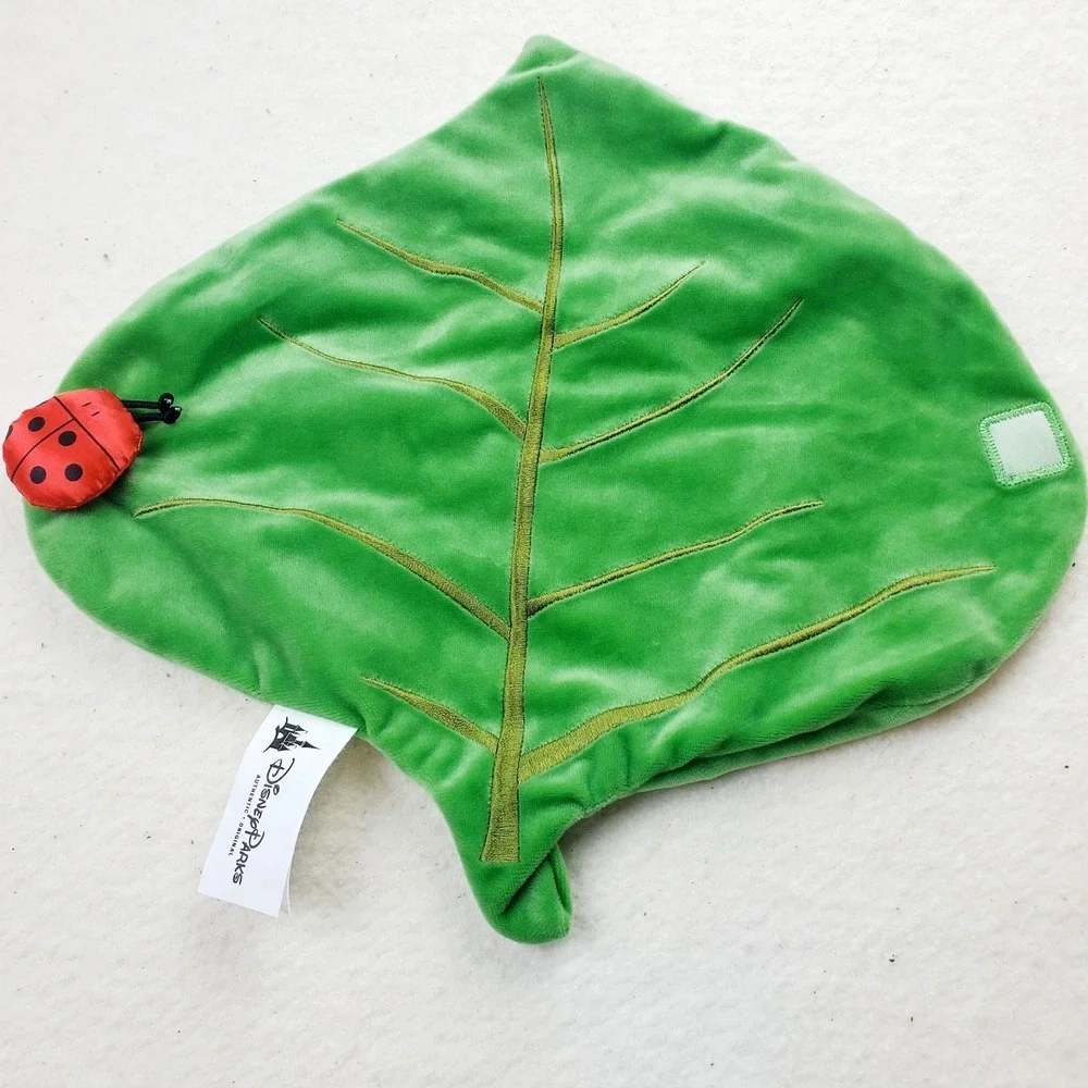 Disney Parks Baby Stuffed Animal Plush Toy Leaf Wrap Blanket ONLY Ladybug